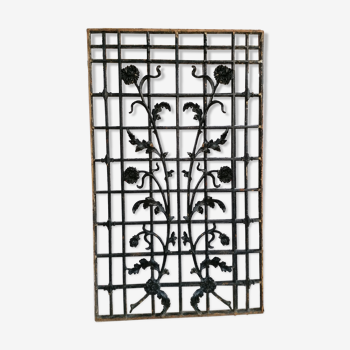 Iron grill for garden decoration