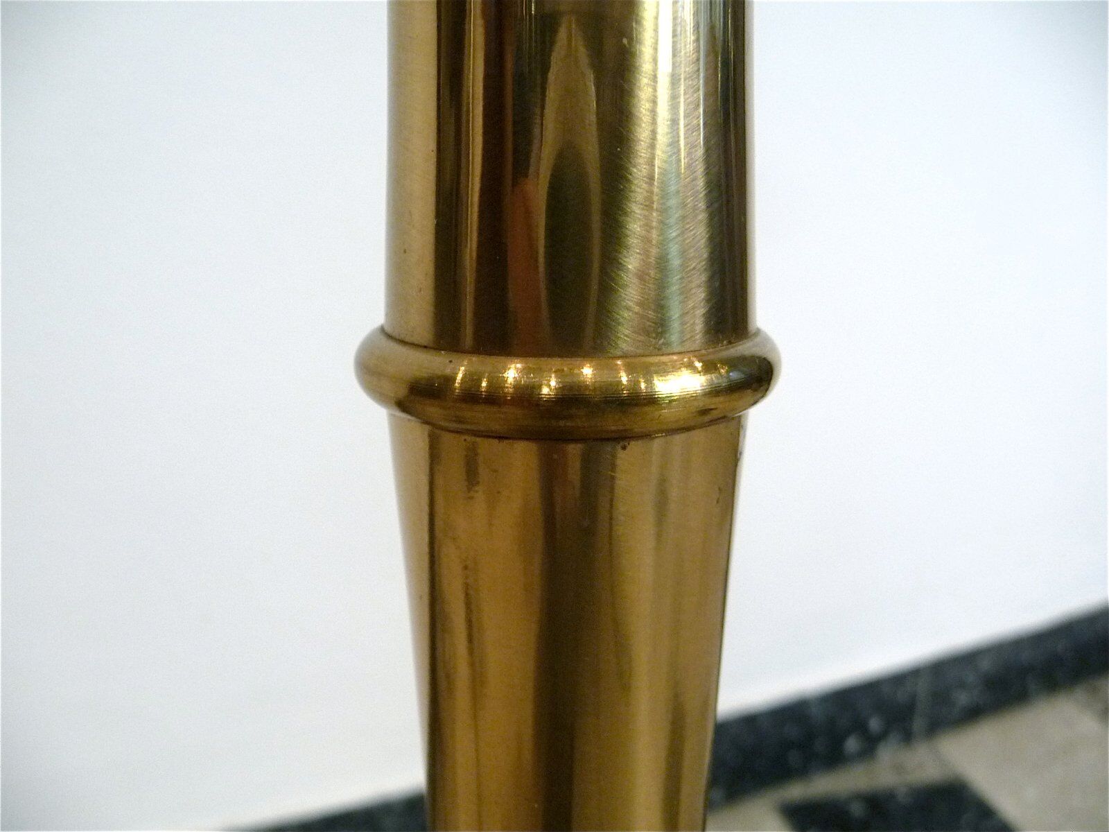 Brass Bamboo brass floor lamp by Ingo Maurer for Design M, Germany 1960s