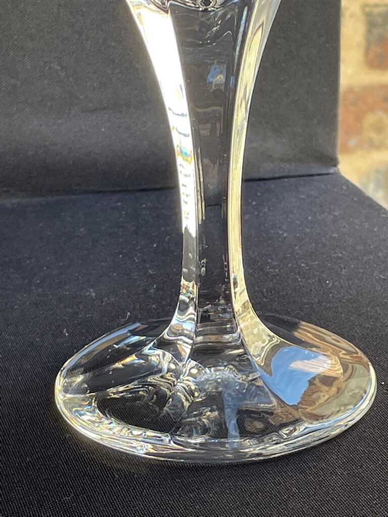 Bohemia - glasses on foot (6) - Modern mid-century - Lead crystal 24% Pbo