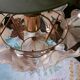 Lustre fleurs et miroir 70'