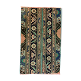Distressed Turkish Rug 115x68 cm Vintage Shabby, Tribal Red, Green, Brown Small