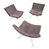 Set of 3 Kesterport designer armchairs