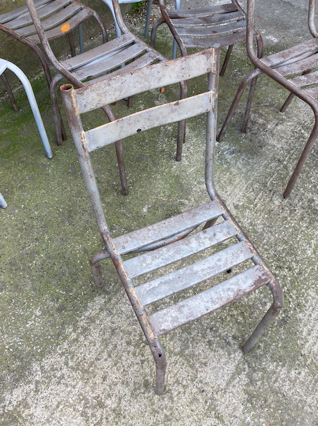 14 metal bistro chairs