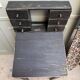 Small black antique graduated desk (renovated)