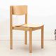 70s bentwood stacking chair in beech stain
