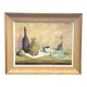 Peinture à l’huile signée Milieu du siècle