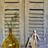 Golden brass sign vintage letter