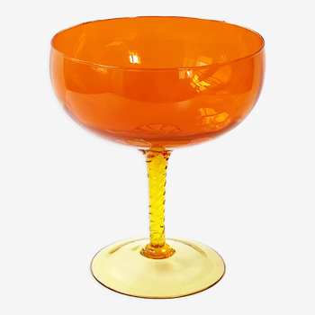 Vintage glass cup 1970