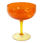 Coupe en verre vintage 1970