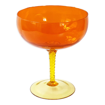 Coupe en verre vintage 1970