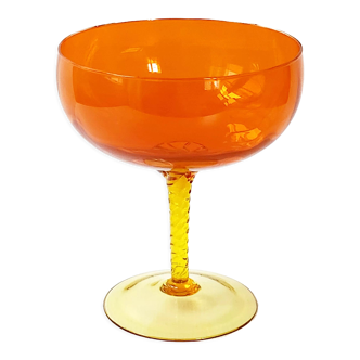 Vintage glass cup 1970