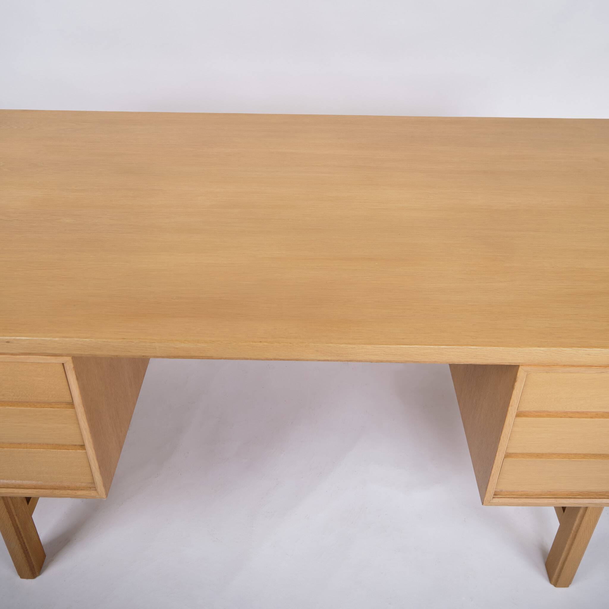Freestanding desk - six drawers - oak - Omann Junior - Danish design - 1960s