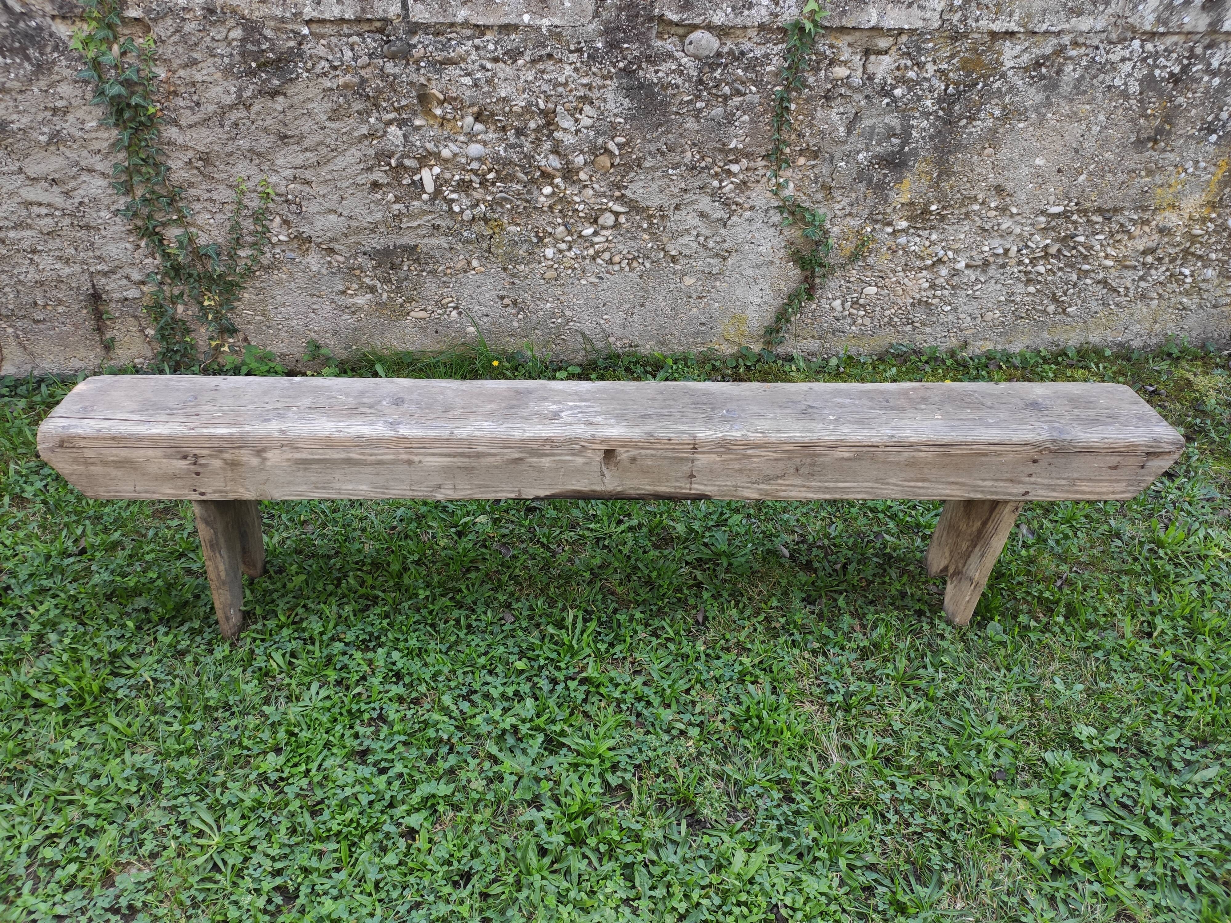 Old farm bench