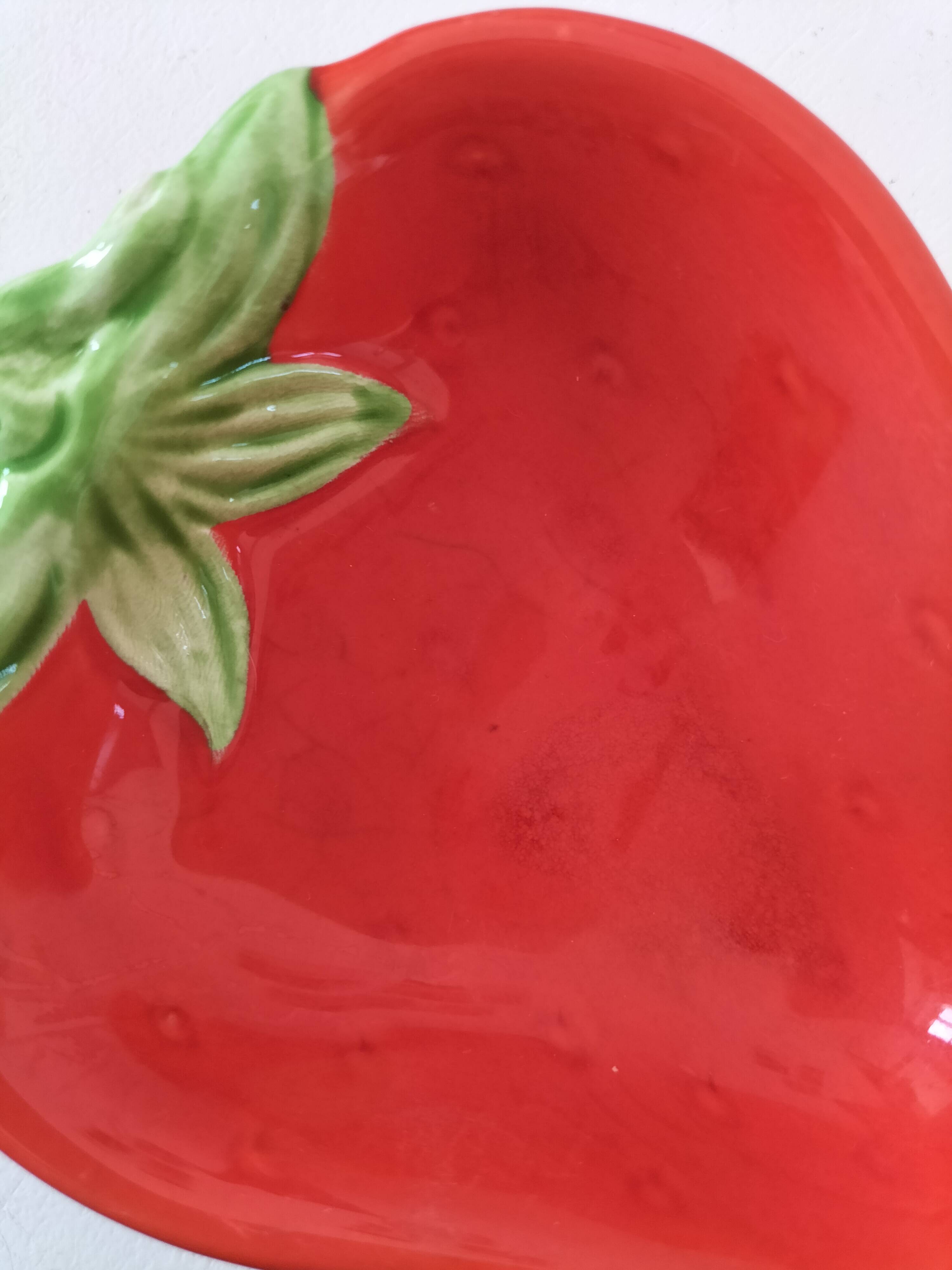 Duo de coupelles barbotine fraise & citron vintage