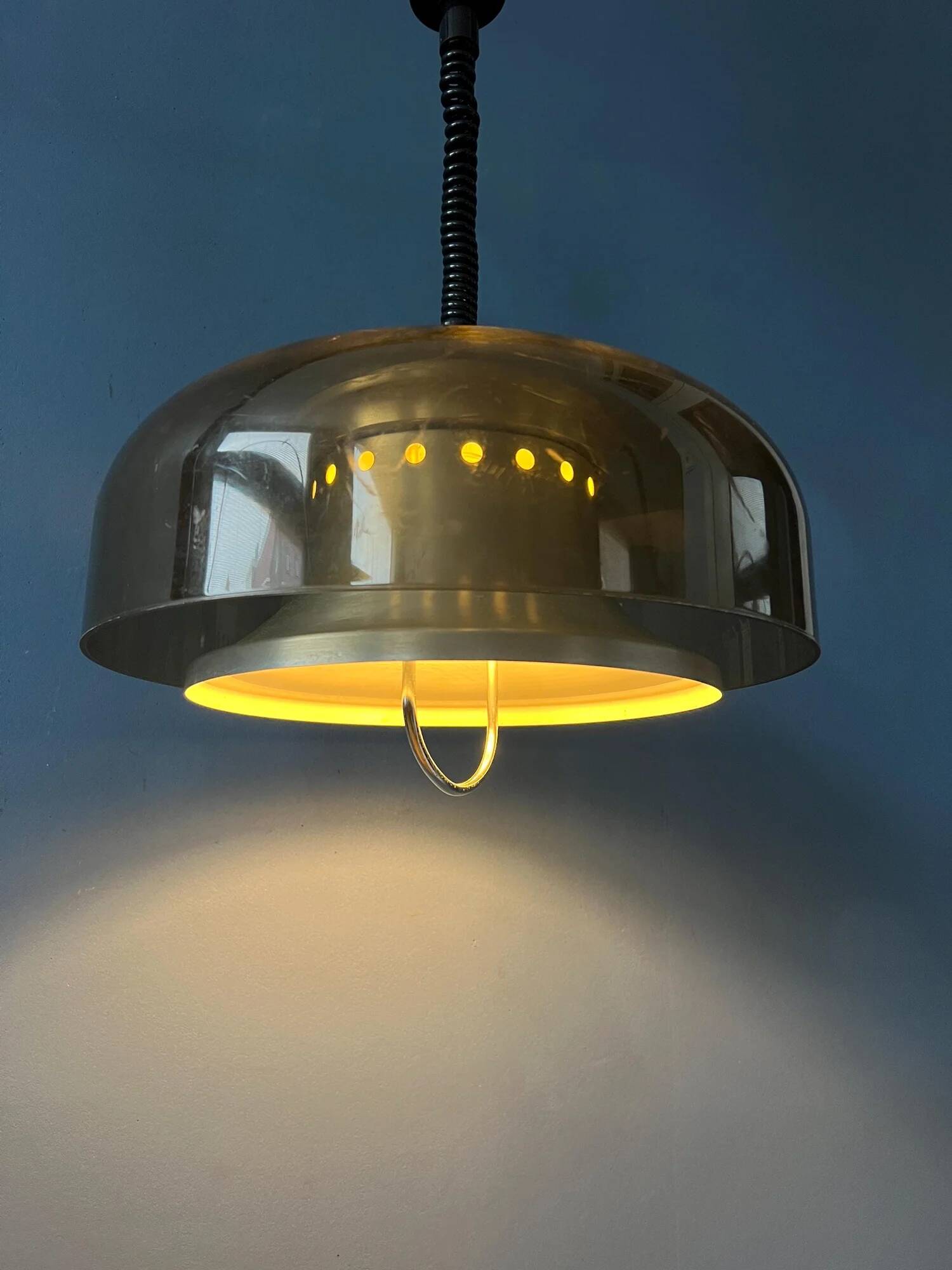 Lampe suspendue Herda de style vintage des années 50, époque spatiale.