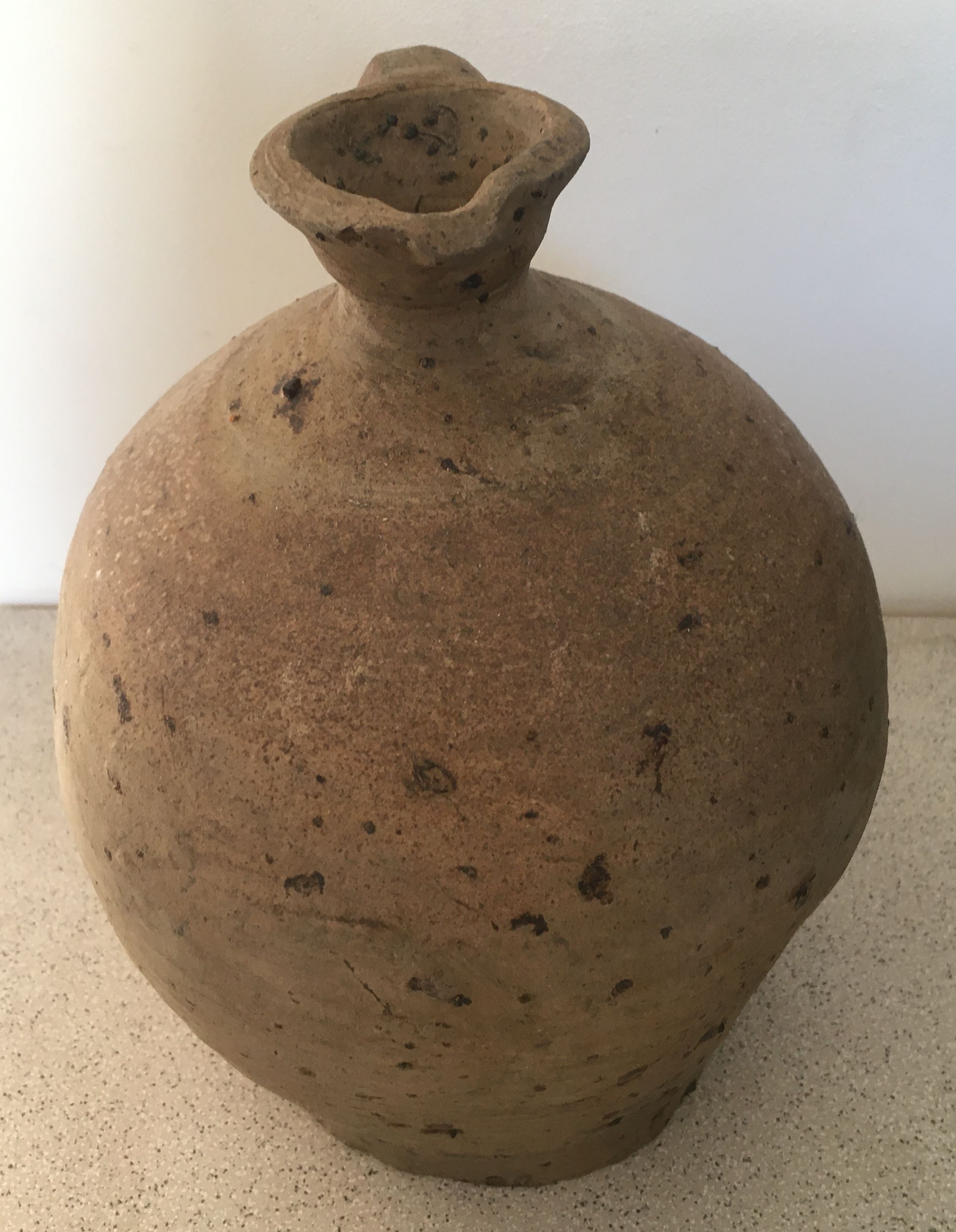 Old sandstone jar