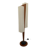 Danish floor lamp in teak and pearly resin from the 50s/60s