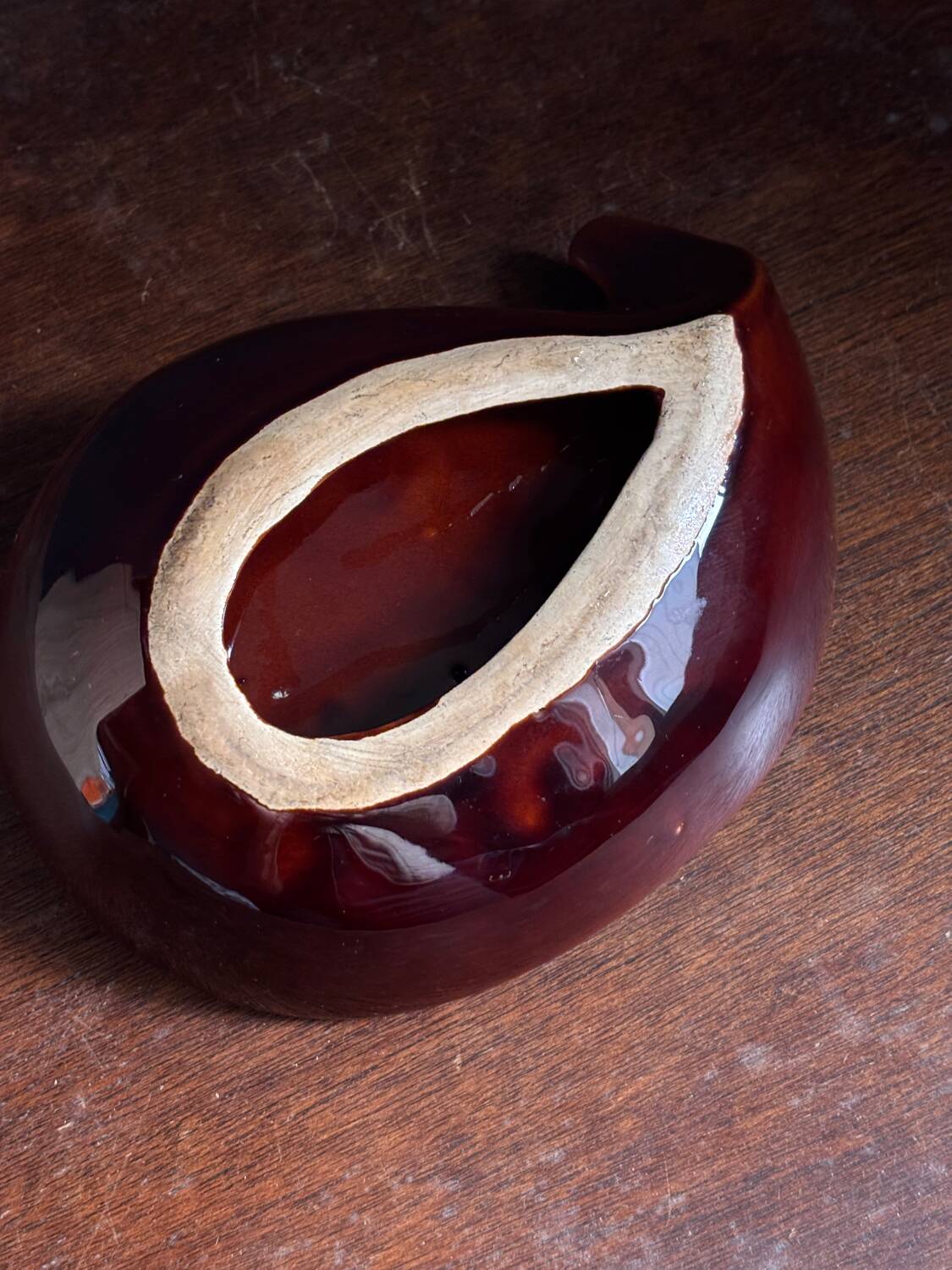 Vintage enameled ceramic bowl 1970