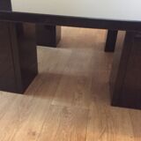 Vintage coffee table from the 70s-80s in black marble