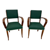 Paire de fauteuils bridge