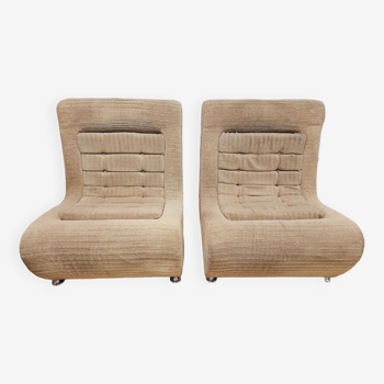 Pair of vintage 70s armchairs