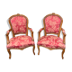 Pair of pink armchairs