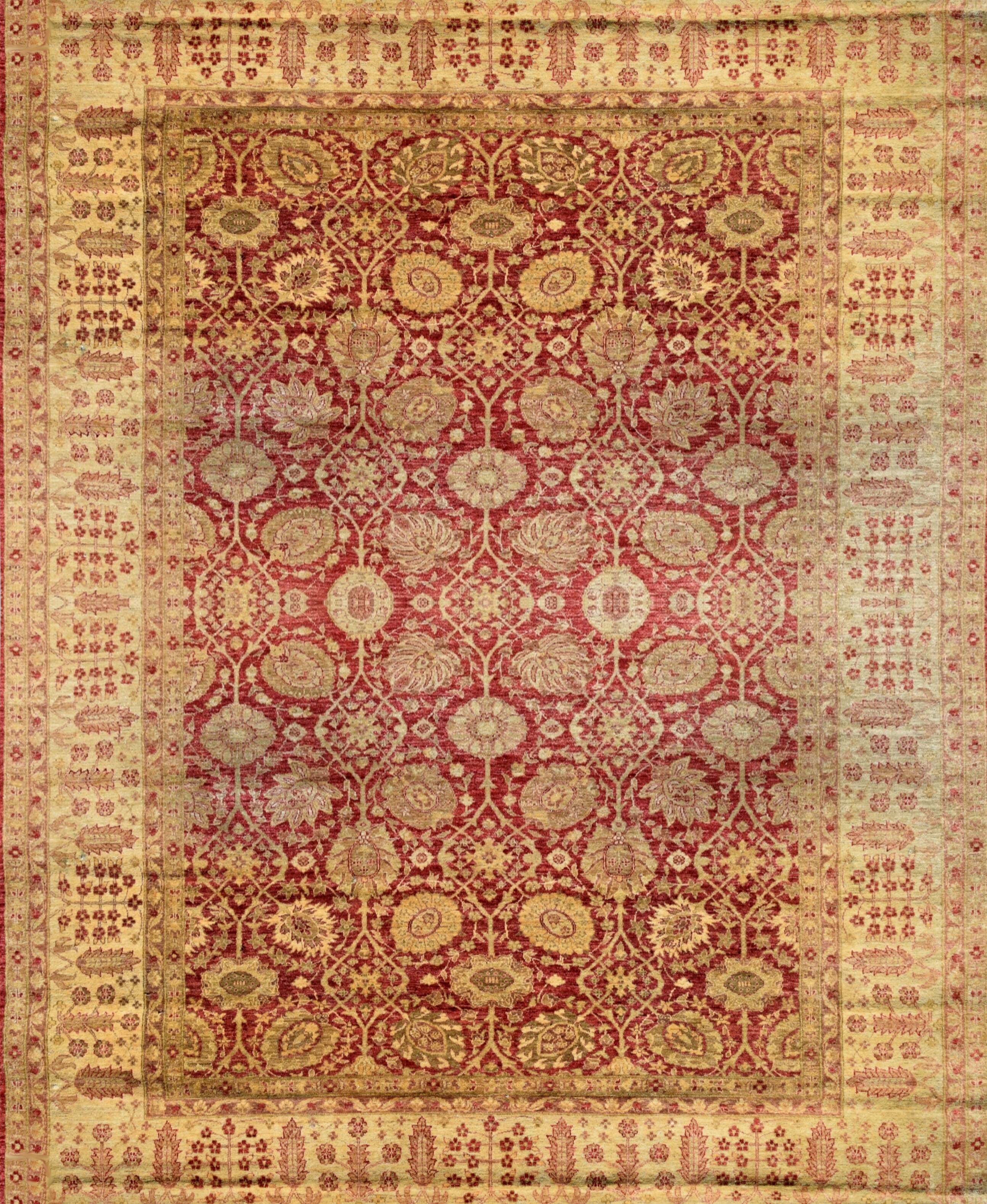 Large Ziegler Oriental Rug: 3.90 X 2.80 Meters - Handmade in wool