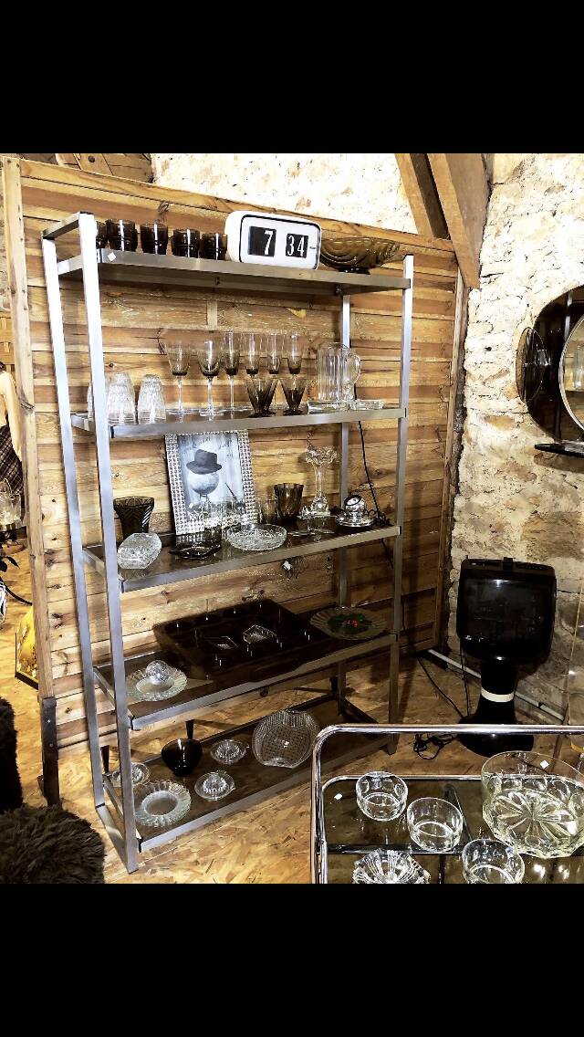 Faceted glass photo frame