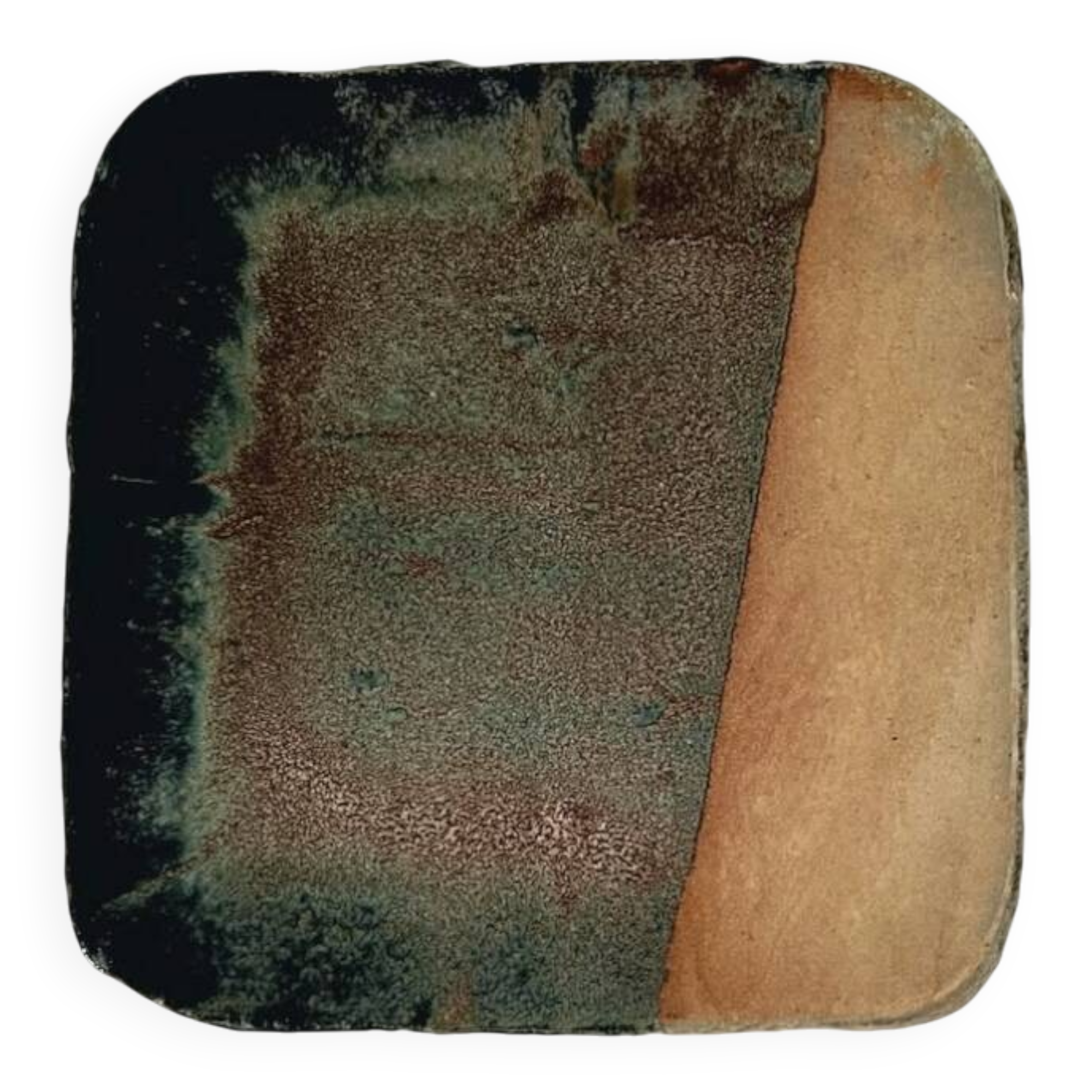 large enamelled ceramic pocket emptier signed Claude Champy, France