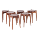 Set of 6 Japanese stools