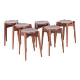 Set of 6 Japanese stools