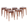 Set of 6 Japanese stools