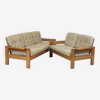 Danish brutalist sofa duo