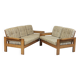 Danish brutalist sofa duo