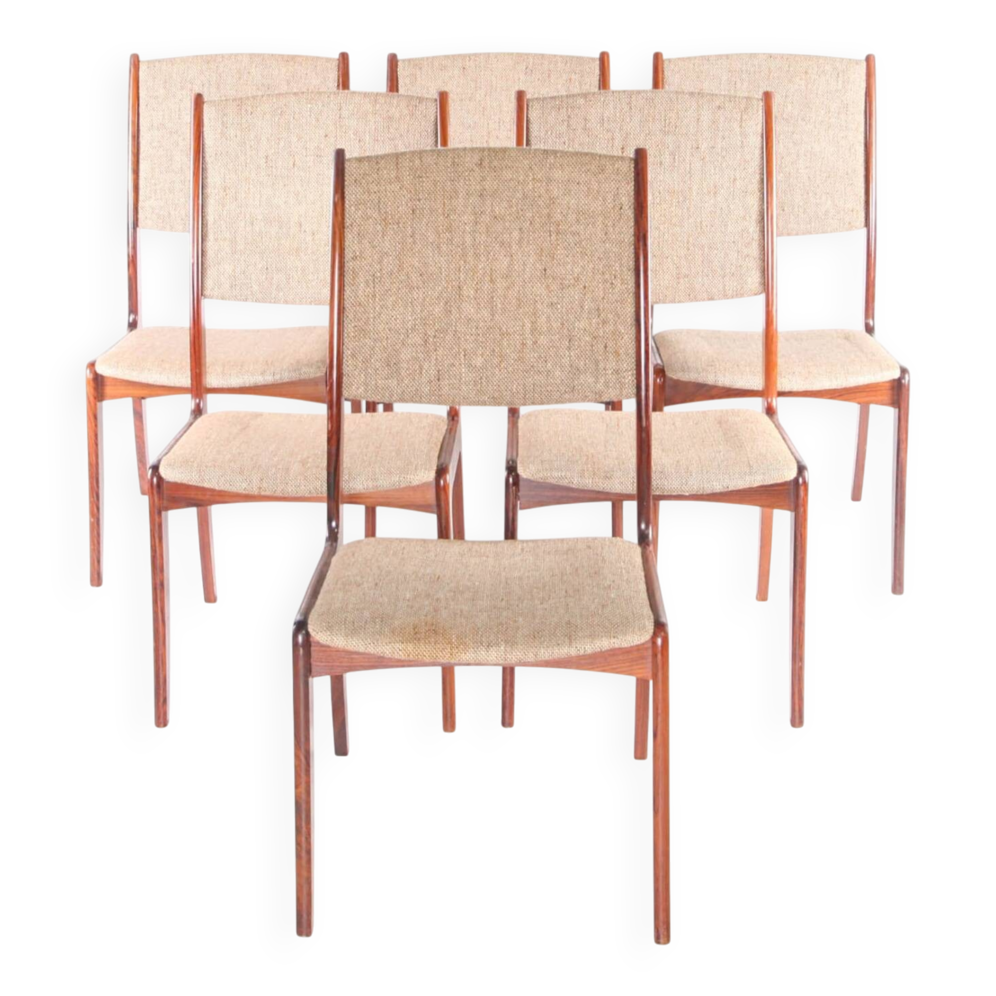 6 rosewood chairs