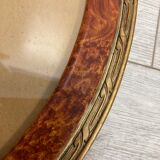 Oval frame imitation magnifying glass
