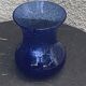 Roman vase in Persian blue blown glass, vintage Biot glassware