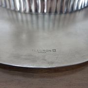 Set of 2 dishes shell christofle floret France in silver metal