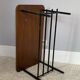 Vintage 50s design wood and metal coffee table