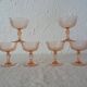 6 glasses dessert or champagne rosaline luminarc 480323 pink glass