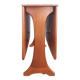 Vintage dining table console desk in teak and exotic wood from the 70s