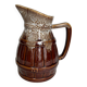 Glazed ceramic pitcher
