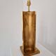 Vintage geometric brass lamp foot, Italy circa 1970