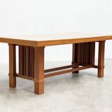 Table à manger Frank Lloyd Wright « 608 Taliesin » signée Cassina, 1986