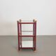 Table d'appoint Régence en laiton et verre miroir, années 1970