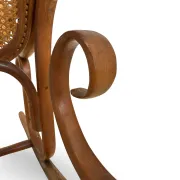 Vintage Bentwood Rocking Chair in the Thonet Tradition, by FMG, 1940s/