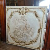 Decorative panel with stucco angels