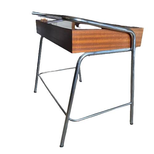 Bureau tubulaire chromé années 50-60