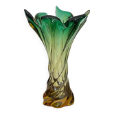 Old two-tone Murano glass vase 1960