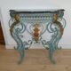 Magnificent Louis XV style iron and marble console